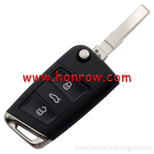 V 3 button remote key blank